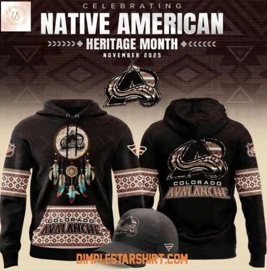 Colorado 1Avalanche Native American Heritage 2025 3D Hoodie