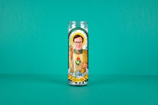 Discover Saint Bob Saget Prayer Candle: America's Dad Novelty Gift
