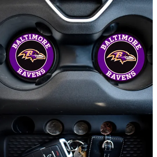 Discover Baltimore Ravens Car Coasters