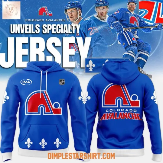Discover Colorado 1Avalanche X Nordique Heritage Ice 3D Hoodie