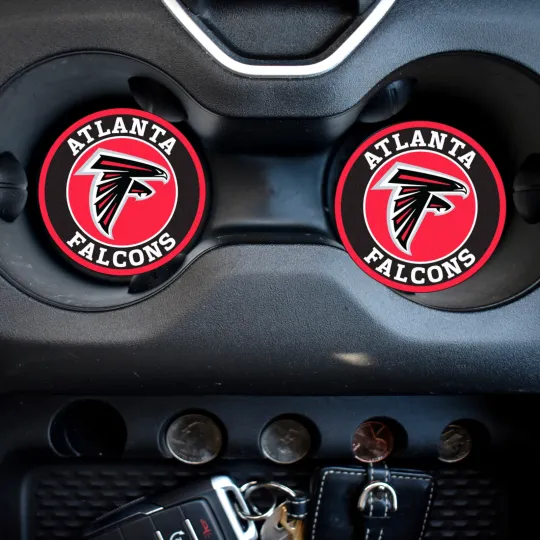 Atlanta Falcons Car Coasters | Cup holder Decor