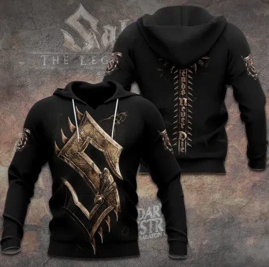 Sabaton Legends Dragon Spine Legends Never Die Vintage 3D Hoodie