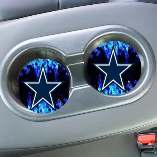Discover Dallas Cowboys Smokin' Hot Car Coasters