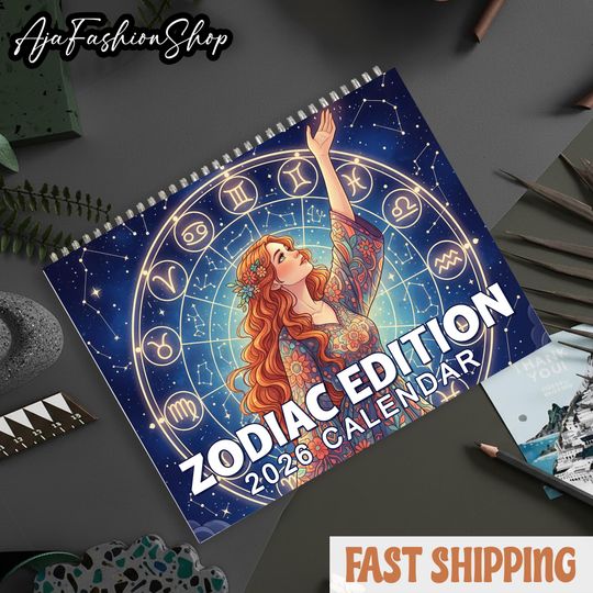 Discover 2026 Zodiac Goddess Wall Calendar, Zodiac, Wall Calendar, Zodiac Goddess, Calendar, 2026 Calendar, Goddess, Zodiac Ladies.