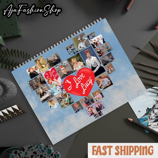 I Love Lucy 2026 Wall Calendar, Classic TV Show Calendar, Vintage Comedy Collectible, Retro Lucy Calendar, Funny Nostalgic Gift, 3 Size