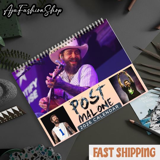 Discover Posty Music 2026 Calendar Gifts for Her or Him, Holiday Gifts Wall Art Calendar, Pop music Calendars, Hip-Hop Trap Fan Collector Gift
