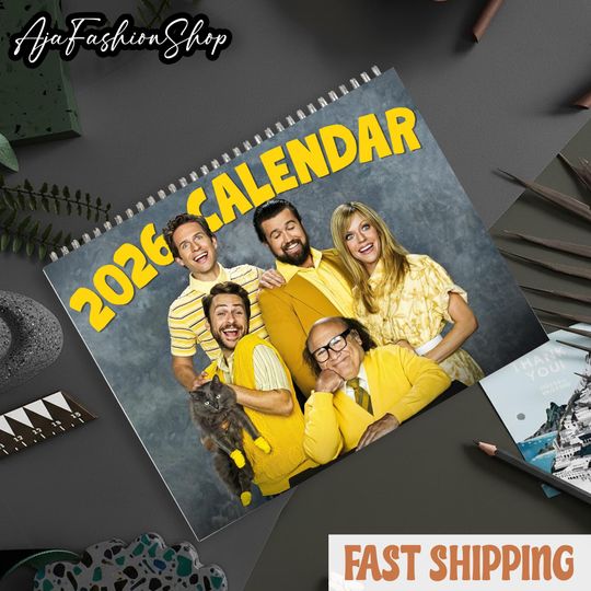 Discover It's Always Sunny In Philadelphia 2026 Calendar, Retro films Gift, New Year Movie Calendar, 3 size Glossy & Matte