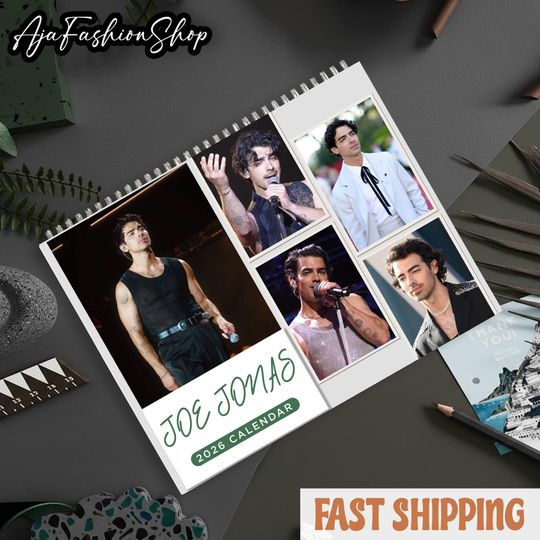 Discover Brother Music Band 2026 Wall Calendar Planner, Joe Brothers Fan, New Year Concert Calendar, 3 size Glossy & Matte