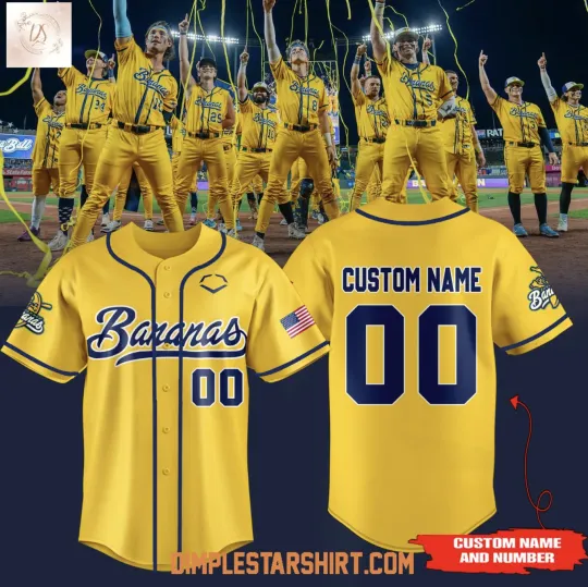 Personalized The Savannah Banana 2025 Baseball Jersey