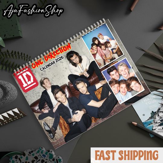 Discover One Music 2026 Calendar, 1D Monthly Wall Calendar, Music Fan Calendar, Aesthetic Music Band Gift, POP Music Calendar, Gift For Fan