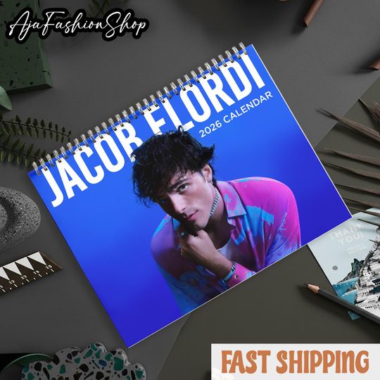 Discover Jacob Elordi 2026 Calendar, Jacob Elordi Fan Gifts, Office Decor, Unique Holiday Gifts, Gifts For Her, Jacob Elordi Merch, 2026 Calendar
