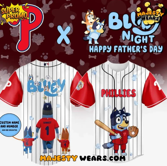 Custom Philadelphia Phillie Happy Fathers Day 2025 Baseball Jersey