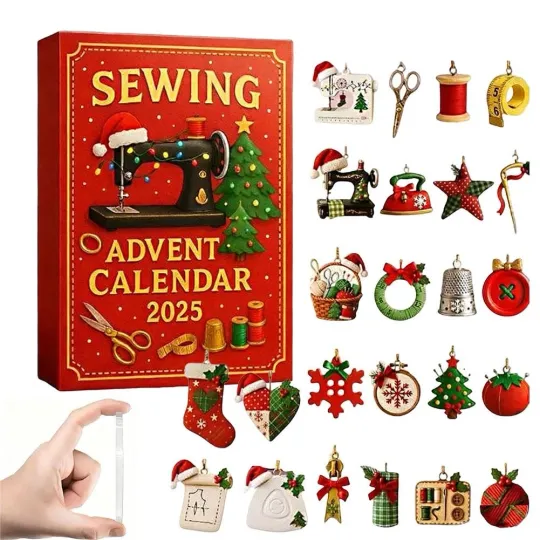 Sewing Advent Calendar 2025, 24 Day Craft & Stitching Gift Box for Sewing Lovers