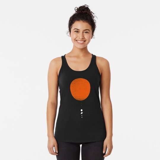 Discover Minimal Solar System Racerback Tank Top