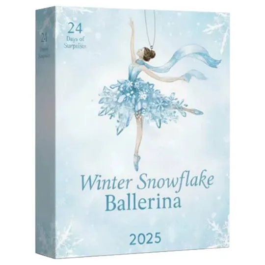 Discover Ballerina Advent Acrylic 24 Days 2D Flat Elegant Christmas Advent Party Ornament