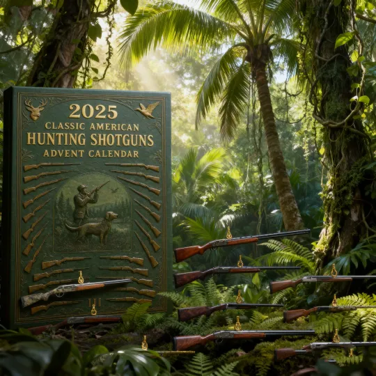 Discover Hunting Gun Advent Calendar 2025,24 Days 2D Blind Box Ornaments Acrylic Pendant