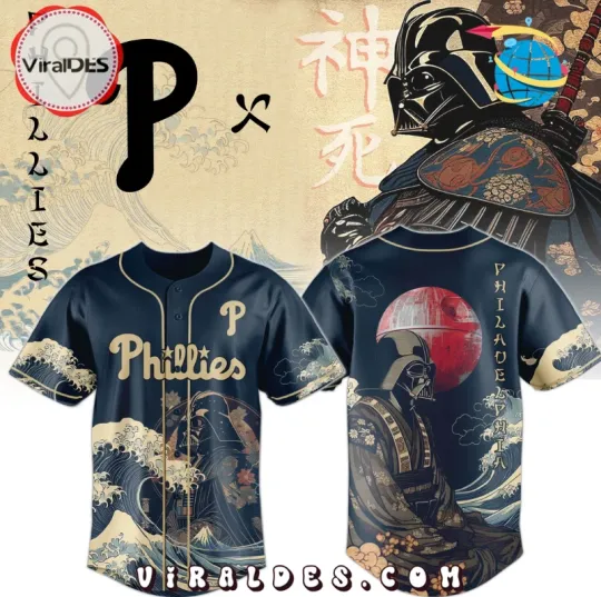 Discover Yc Lord Vader X Phillie 2025 Japan Edition Baseball Jersey