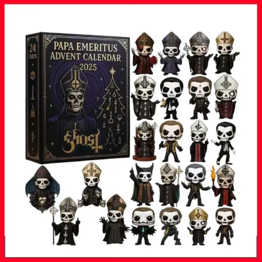 2025 Papa Emeritus 2D Acrylic Advent Calendar 24 Days 2D Acrylic Christmas Tree Decoration