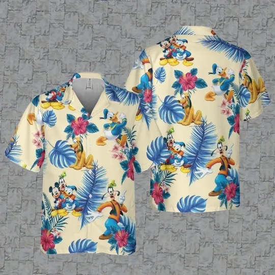 Discover Disney Mickey Mouse Hawaiian Shirt, Perfect for Dad Gifts