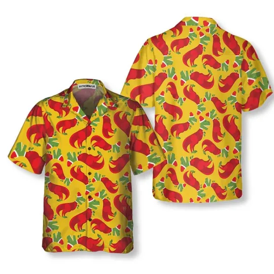 Discover T Rex In Santa Costume Hawaiian Shirt, Funny Christmas Shirt, Gift For Christmas