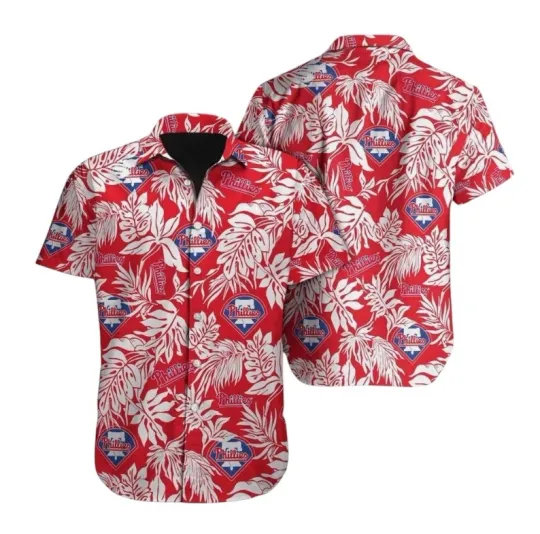 Discover Philadelphia Baseball Team Philliess Hawaiian Button Down Shirt