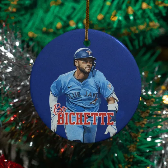 Discover Bo Bichette Inspired Design Ceramic Christmas Ornament - Toronto Fans Tribute