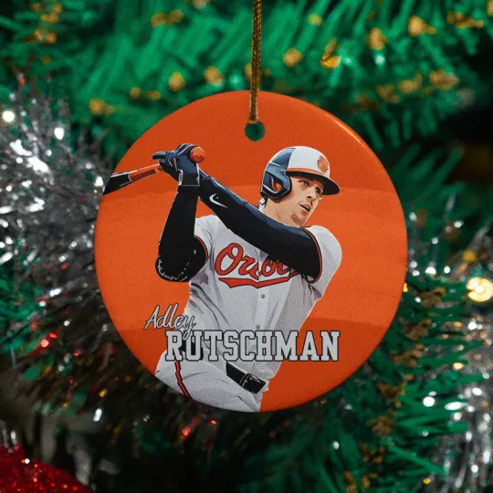 Adley Rutschman Inspired Ceramic Christmas Ornament - Baltimore Fans Tribute