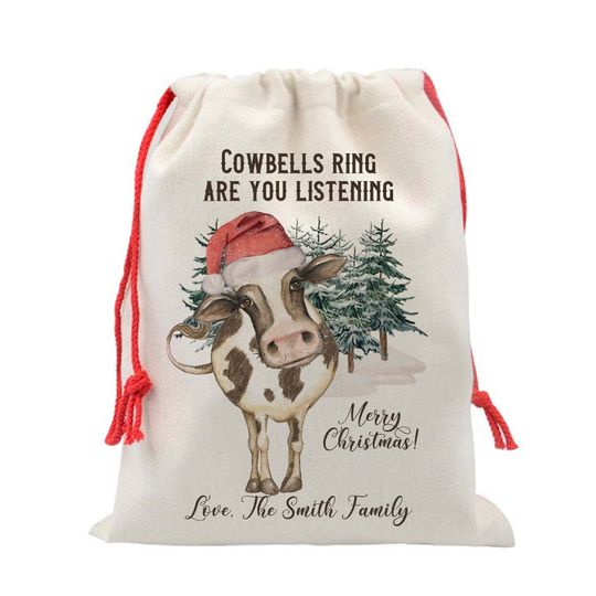 Personalized Santa Sack: Extra Large Reusable Christmas Gift Bag