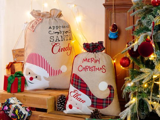 Discover Personalized Christmas Gift Bag, Santa Sack, Family Christmas Sack With Name, Santa Gift Bag, Christmas Gifts for Kids