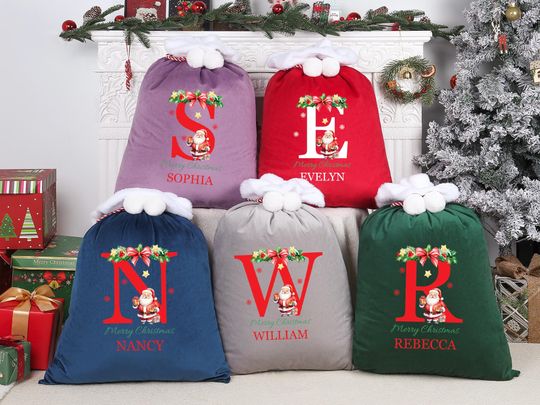 Discover Personalized Christmas Gifts Bag With Name,Christmas Present Sack,Christmas Santa Sack,Christmas Gift Bag for New Year,Christmas Bag 2025