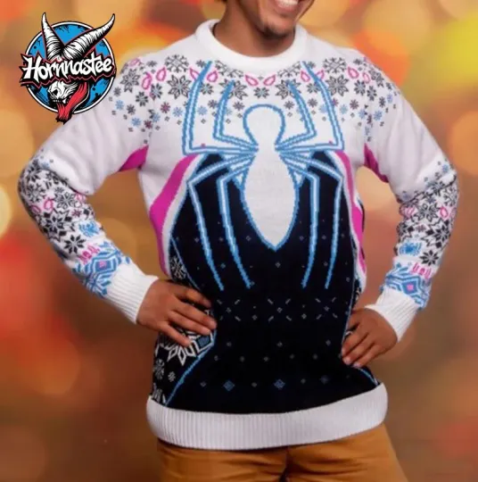 Spider Gwen Gh0St Of Multiverse Present Marvel Ugly Sweater