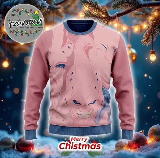 Dragon Z Majin Buu Various Forms Ugly Sweater