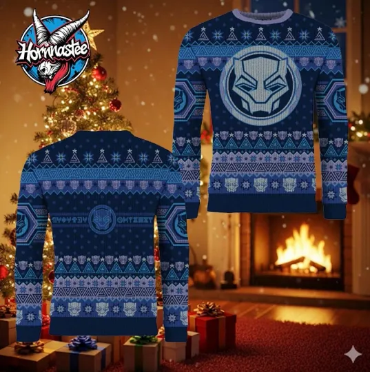 Black Panther Christmas Forever Marvel Ugly Sweater