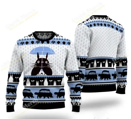 My Neighbor Totoro Ugly Christmas Sweater Unisex All Size