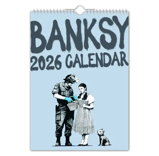 2026 Wall Calendar Banksy Art Creative Design Vertical Wall Calendar
