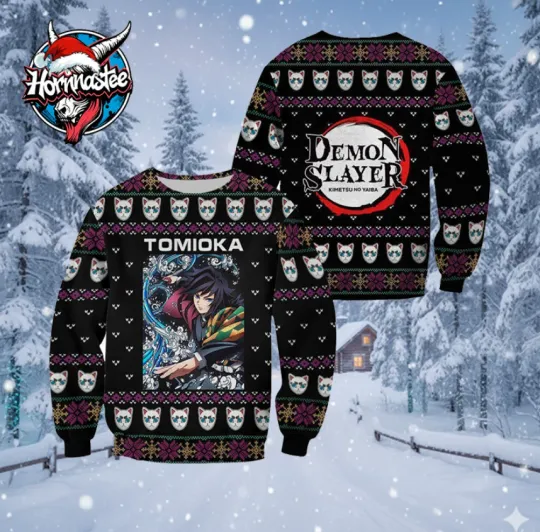 Discover demon Kimetsu no Yaiba Giyu Tomioka Ugly Christmas Sweater