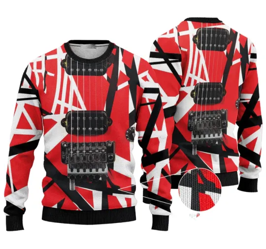 Discover van Guitar Ugly Christmas Sweater