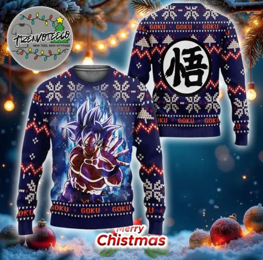 Goku Ultra Instinct Dragon Z Best Gitf For Fans Ugly Sweater