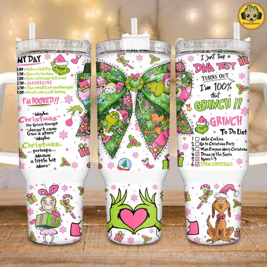 Discover Retro Mean Guy Christmas 40oz Tumbler Wrap  , Merry Green Holiday Skinny Wrap, Funny Christmas Movie Sublimation Design, Trendy Xmas