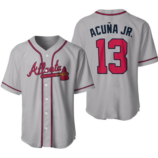 Acuna Jr. 13 Baseball Jersey For Fans