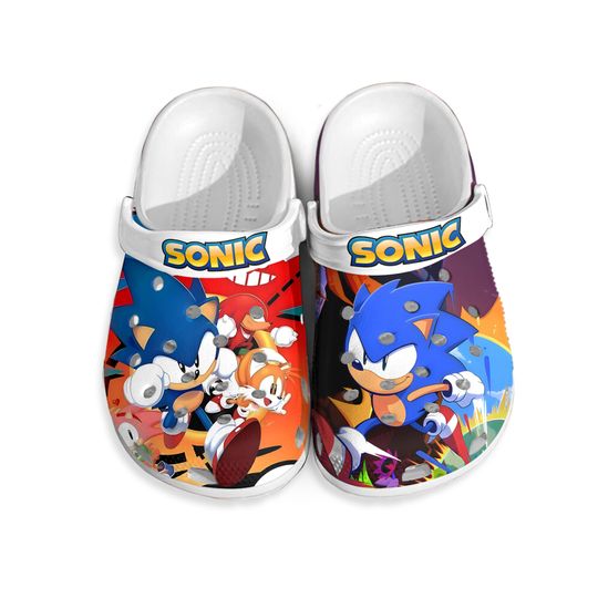 Cute Sonic Game Clog, Sonic Summer Clogs