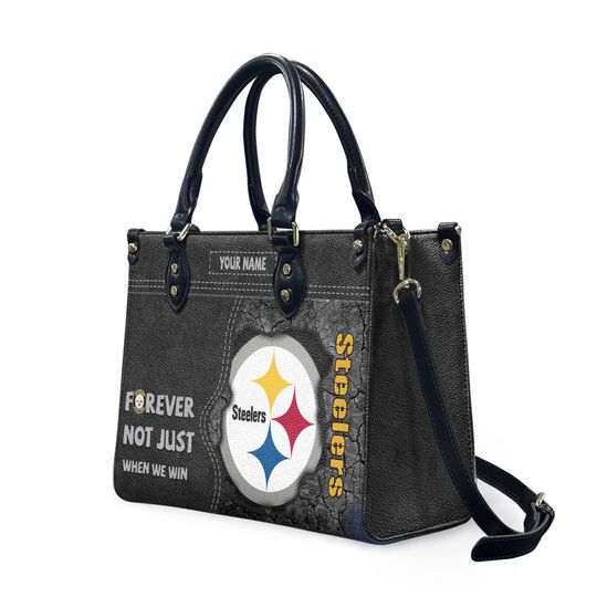 Pittsburghs Team Steeler Forever Leather Bag, Football Women Leather Handbag