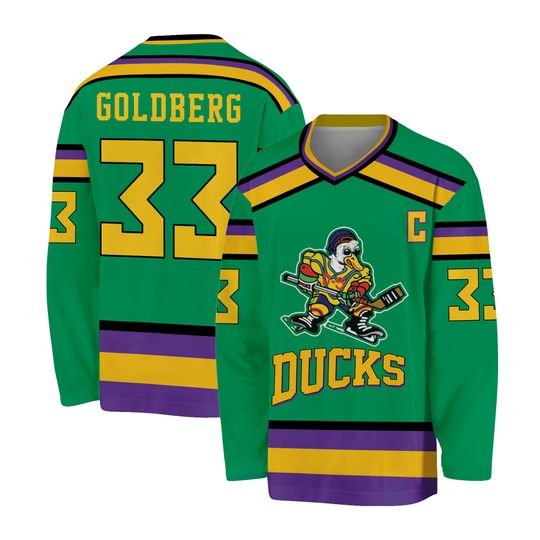 Goldberg From The Mighty Ducks Movie Jersey Hockey Jersey