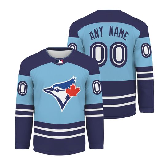 Personalized Toronto Blue Jays Alternate Men's Hockey Jersey
