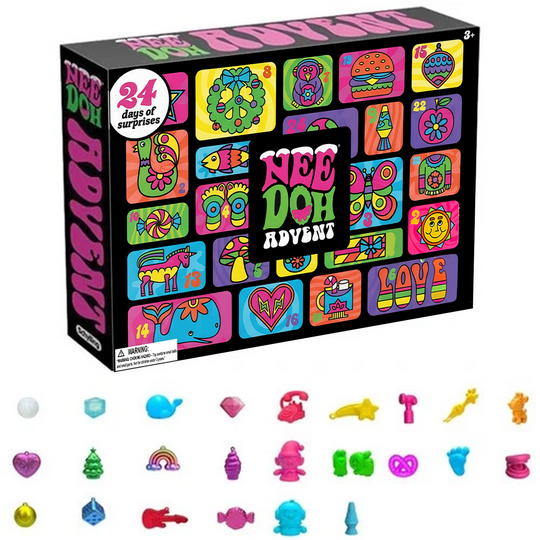 Needoh 2025 Acrylic Advent Calendar Stress Relief Squishy Doll Toys Set for Kids