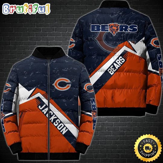 Chicago Bears Puffer Jacket Customized Sport Down Jacket