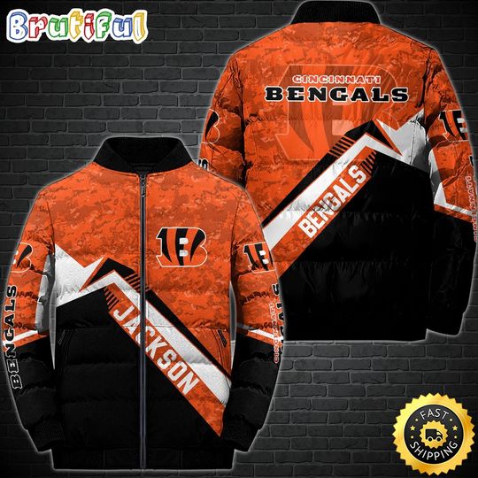 Cincinnati Bengals Puffer Jacket Customized Sport Down Jacket