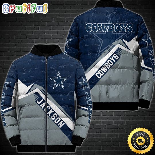 Dallas Cowboys Puffer Jacket Customized Sport Down Jacket