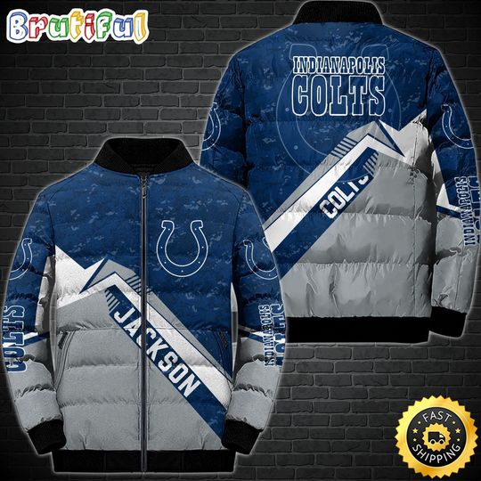 Indianapolis Colts Puffer Jacket Customized Sport Down Jacket