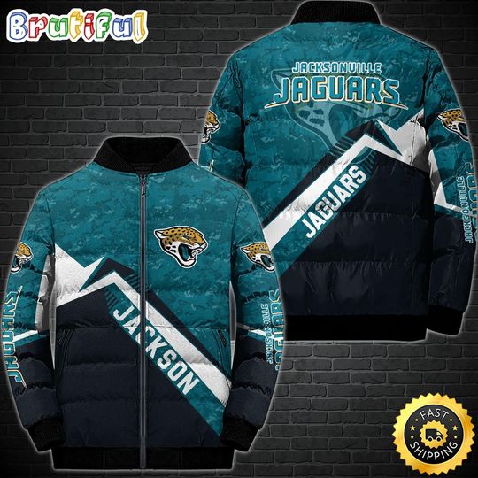 Jacksonville Jaguars Puffer Jacket Customized Sport Down Jacket